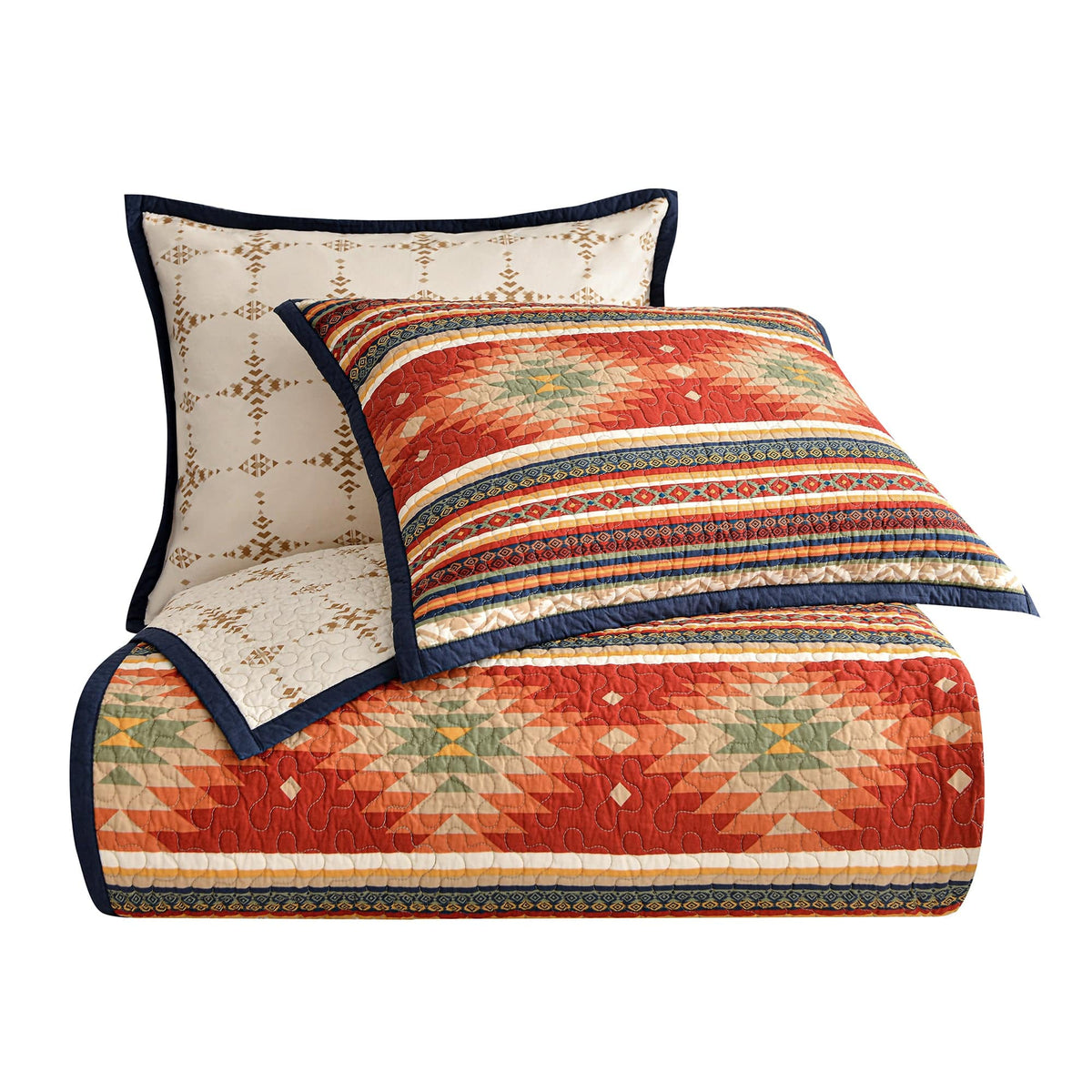 Del Sol Reversible Quilt Set, 2 Pc