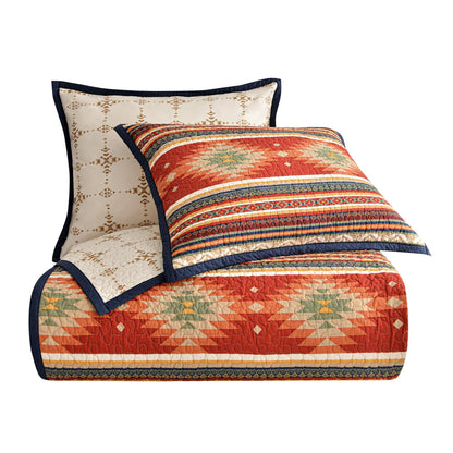 Del Sol Reversible Quilt Set, 2 Pc