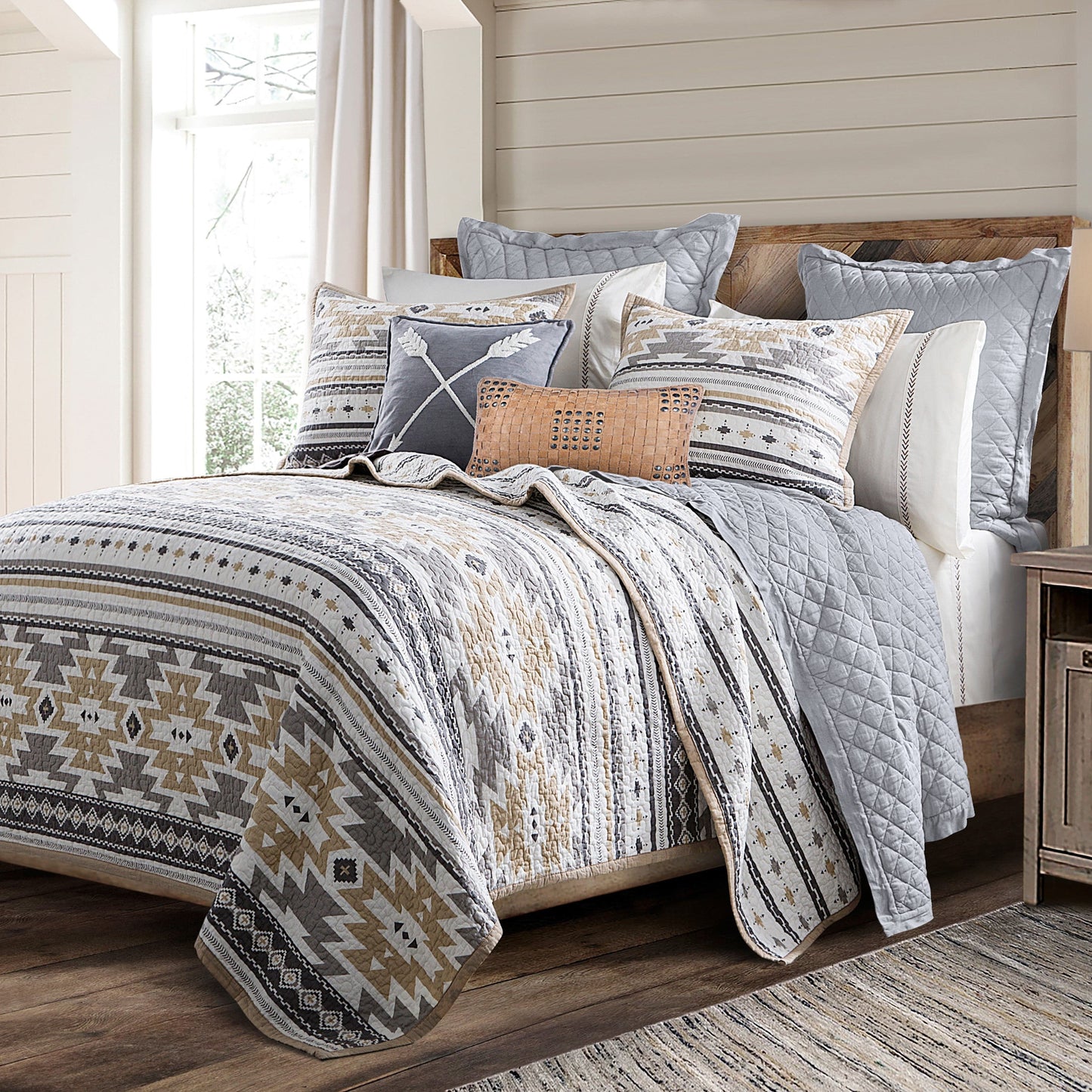 Desert Sage Reversible Quilt Set, 2 Pc