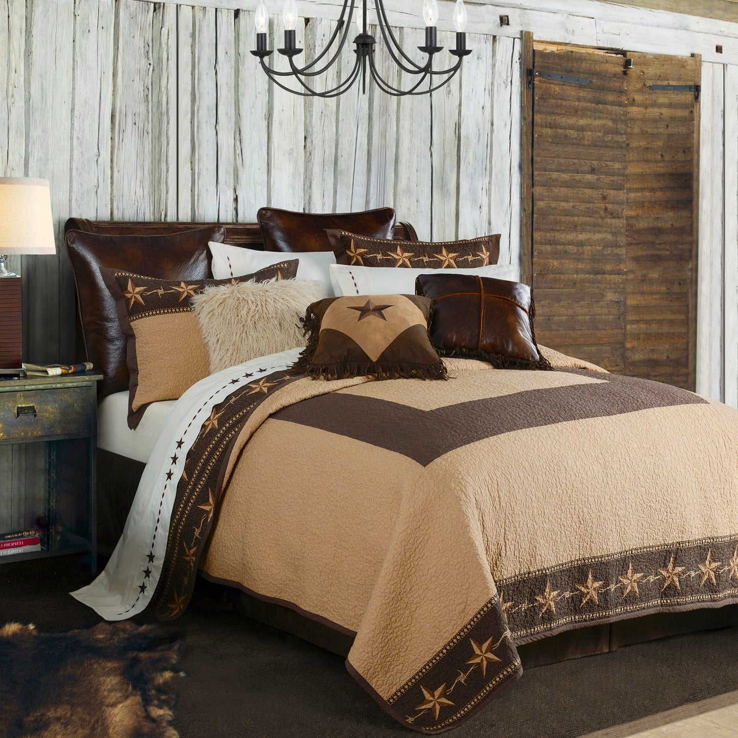 Star Ranch Reversible Quilt Set, 2 Pc