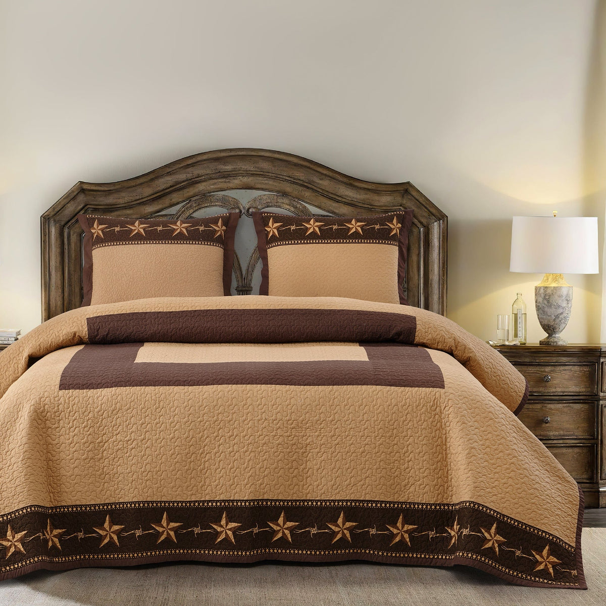 Star Ranch Reversible Quilt Set, 2 Pc