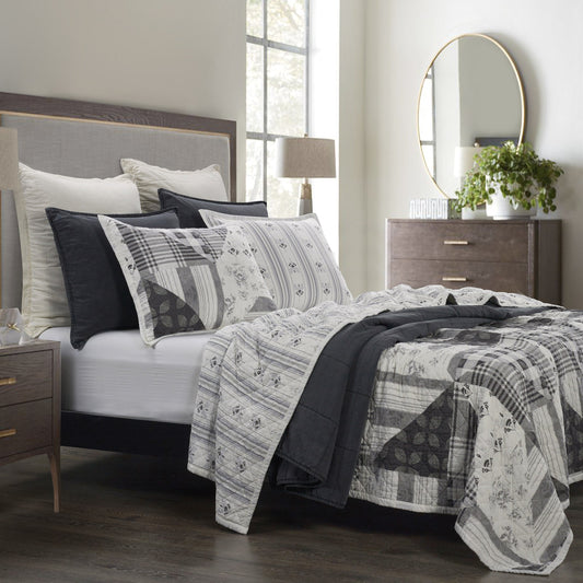 Patchwork Prairie Reversible Quilt Set, 3 Pc