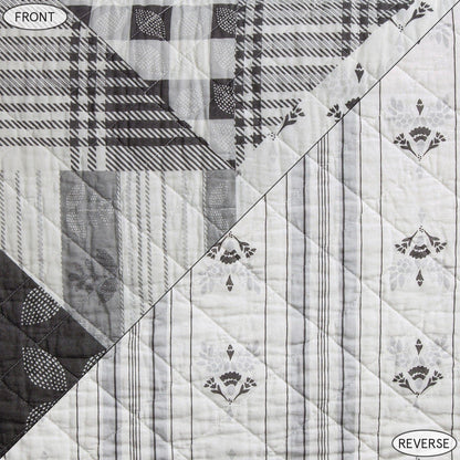 Patchwork Prairie Reversible Quilt Set, 3 Pc