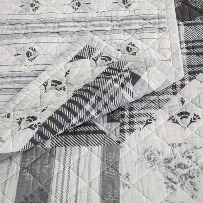 Patchwork Prairie Reversible Quilt Set, 3 Pc