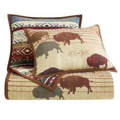 Home on the Range Reversible Quilt Set, 2 Pc