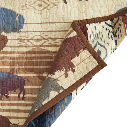 Home on the Range Reversible Quilt Set, 2 Pc