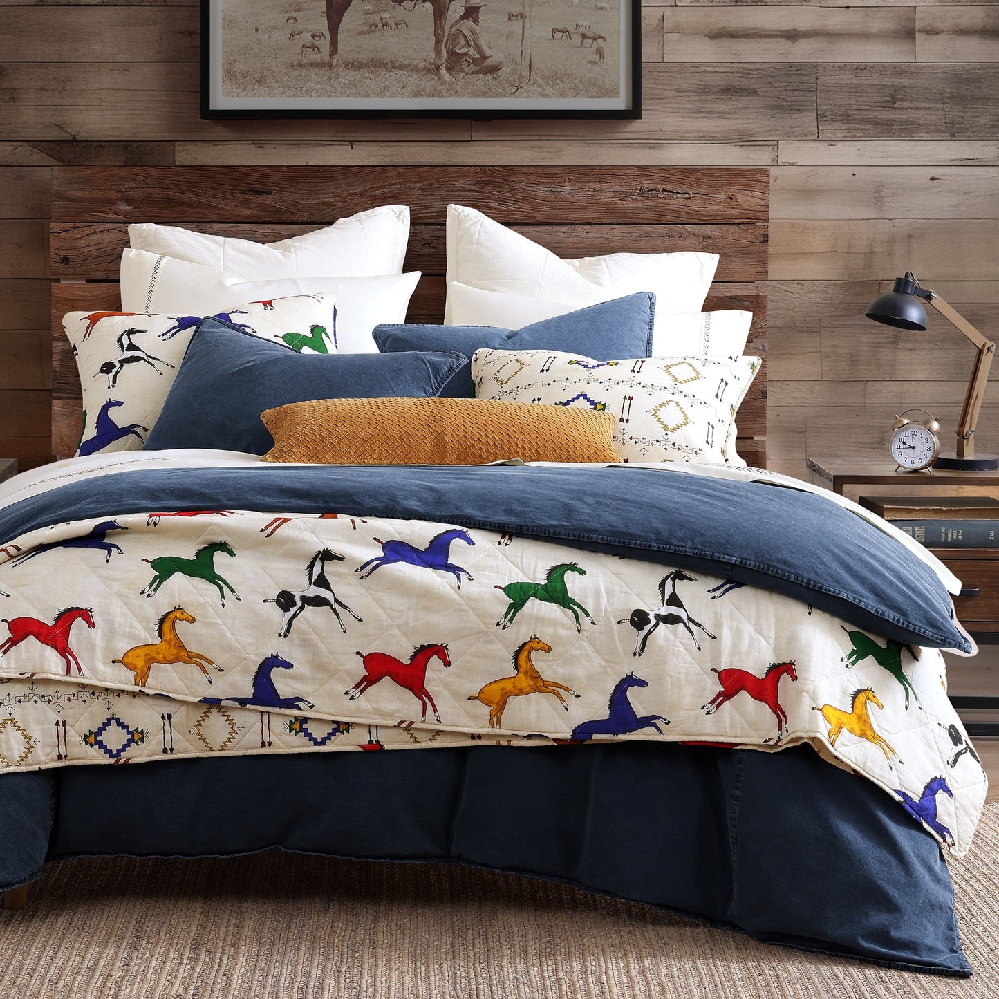 Wild Horses Reversible Quilt Set, 2 Pc