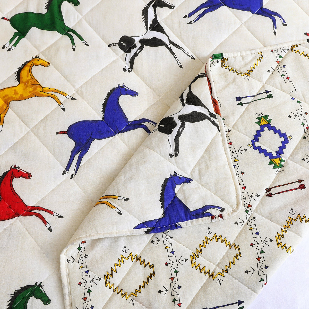 Wild Horses Reversible Quilt Set, 2 Pc