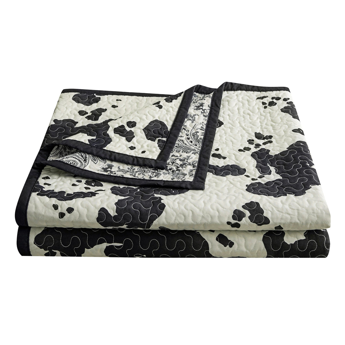 Elsa Cowhide Reversible Quilt Set, 2 Pc