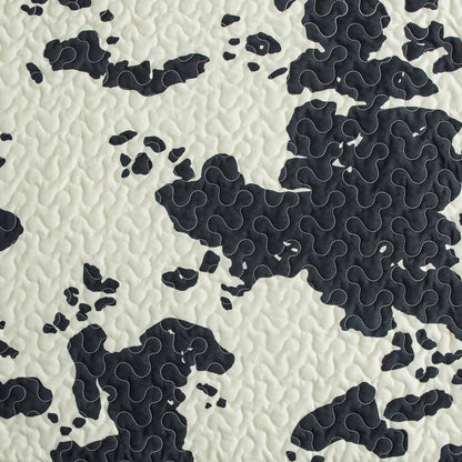 Elsa Cowhide Reversible Quilt Set, 2 Pc