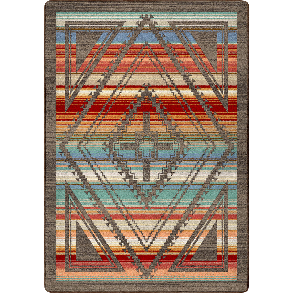 Rim Shot Rug – Canyon – cabin lodge area rug