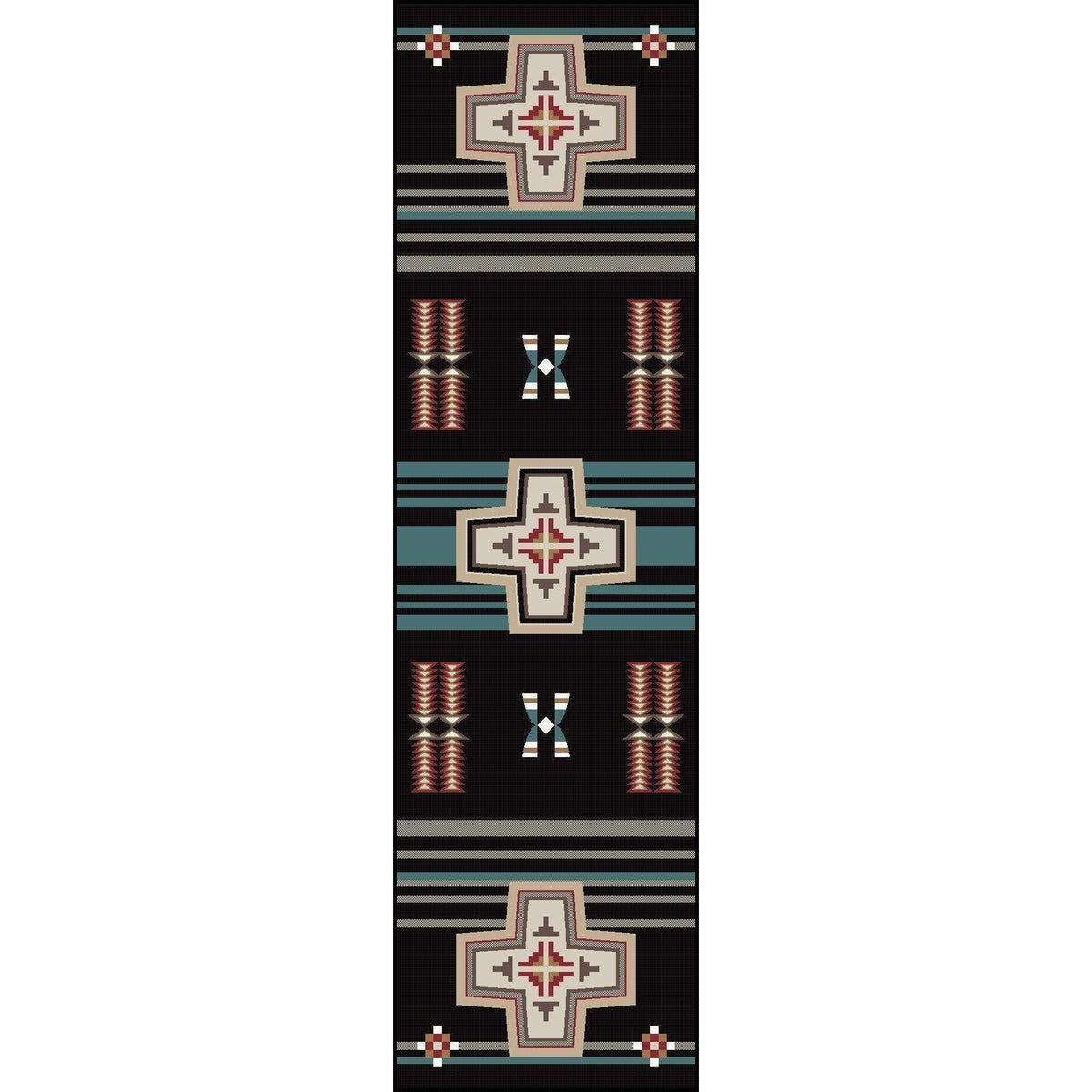 Rio Grande Rug – Black – detail view