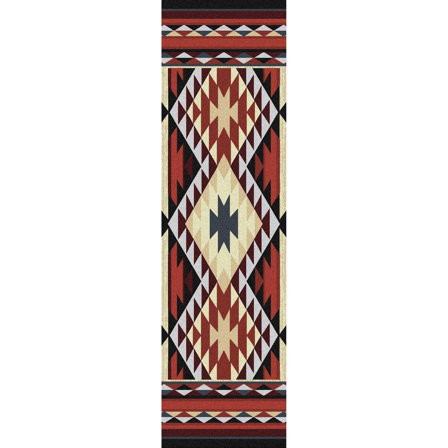 Rio Grande - Rust-CabinRugs Southwestern Rugs Wildlife Rugs Lodge Rugs Aztec RugsSouthwest Rugs