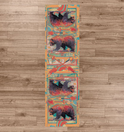 Ruiz Walking Bear Rug – Sorbet – lifestyle