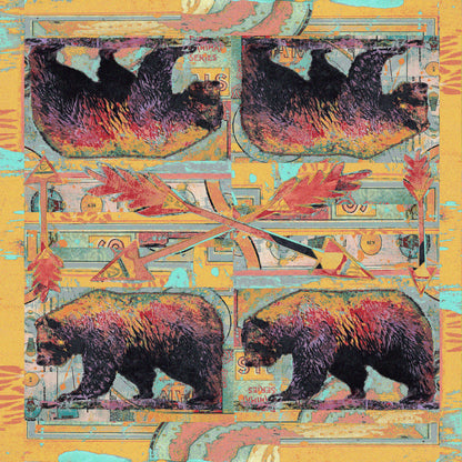 Ruiz Walking Bear Rug – Sorbet – room setting