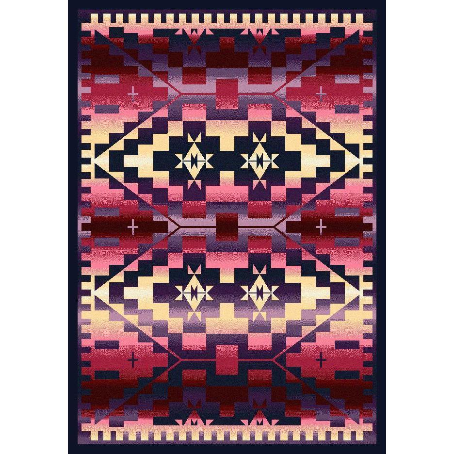 Rustic Crucifix - Sunset-CabinRugs Southwestern Rugs Wildlife Rugs Lodge Rugs Aztec RugsSouthwest Rugs