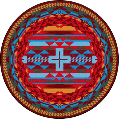 Rustic Cross Rug – Sunset – lifestyle