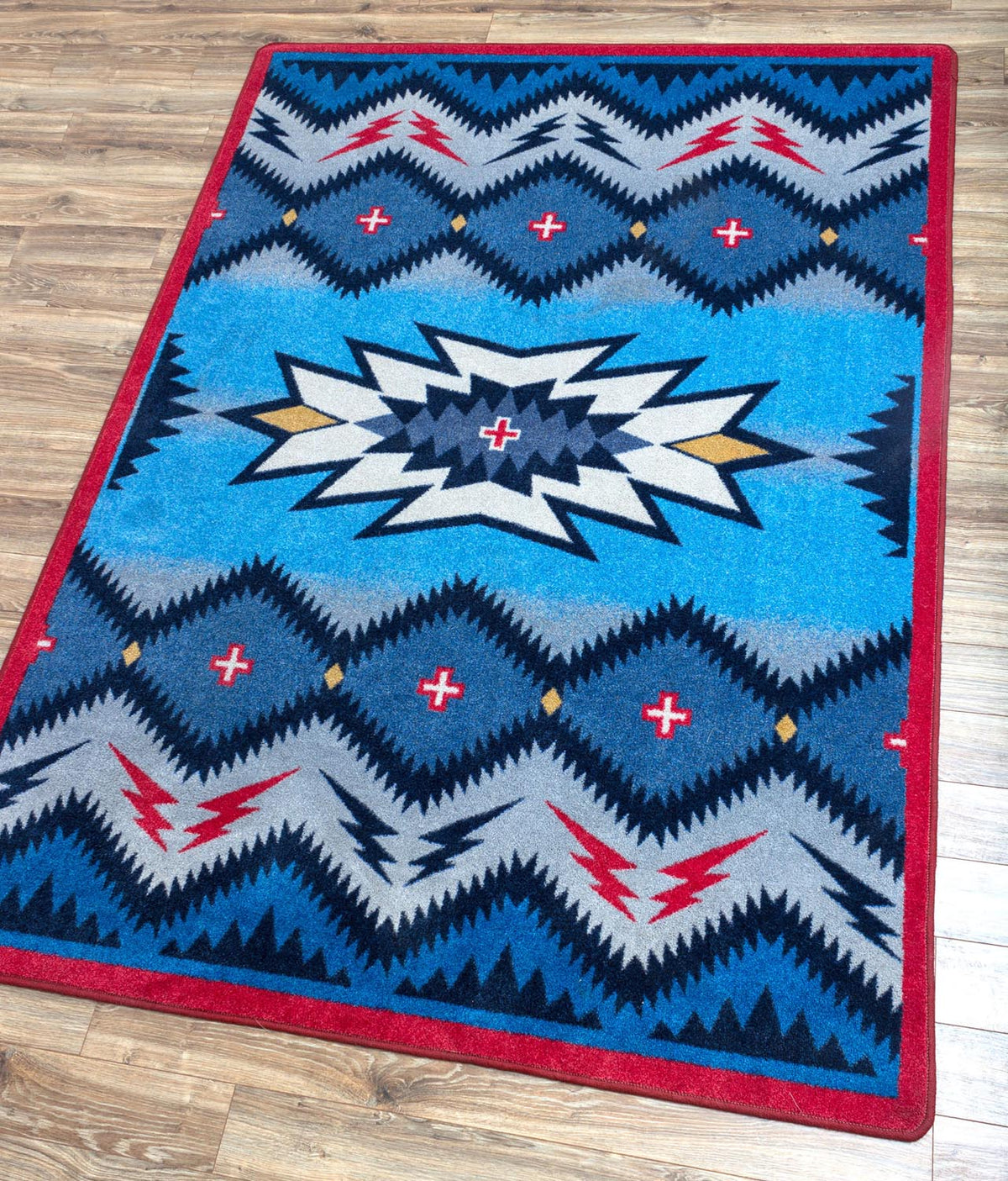 Pilot Rug – Denim – detail view