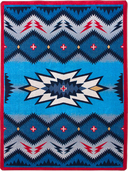 Pilot Rug – Denim – cabin lodge area rug