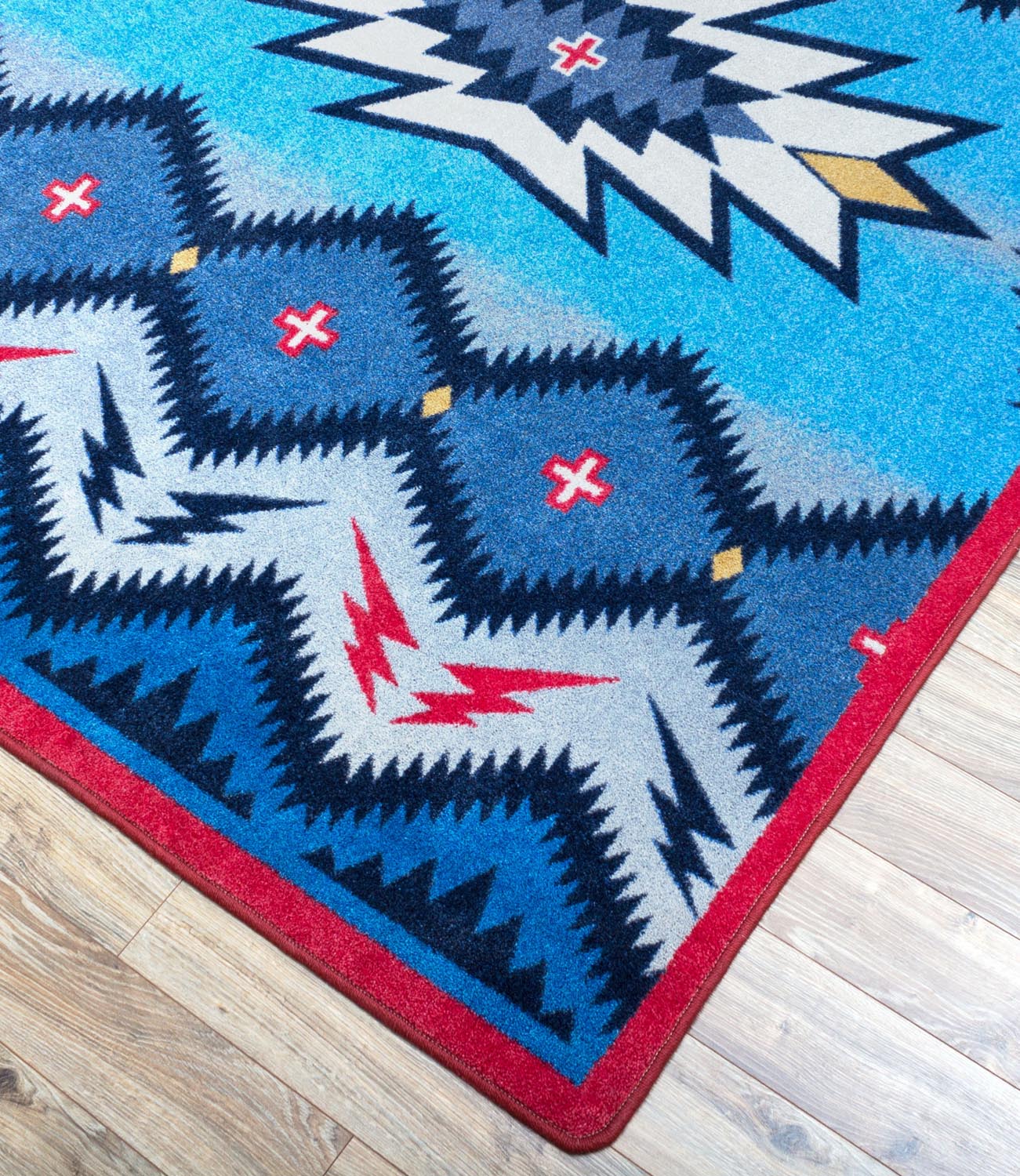 Pilot Rug – Denim – room setting
