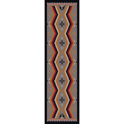 Fury Peaks Rug – Black Frame – close up