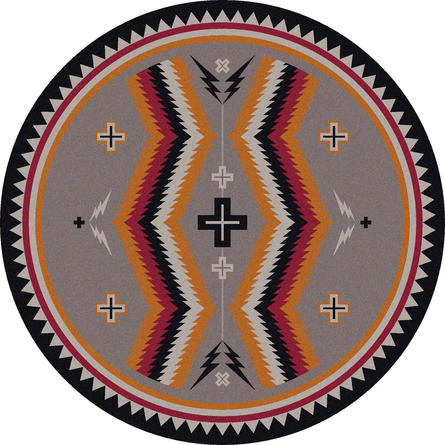 Fury Peaks Rug – Black Frame – lifestyle