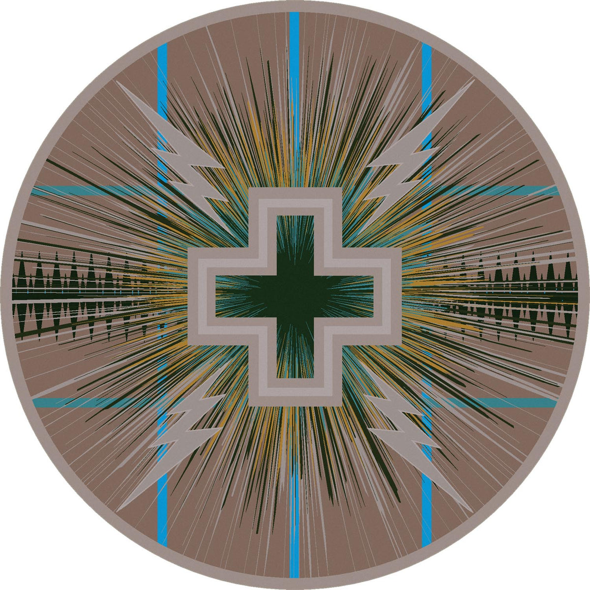 Sacha Temple Rug – Sand – close up
