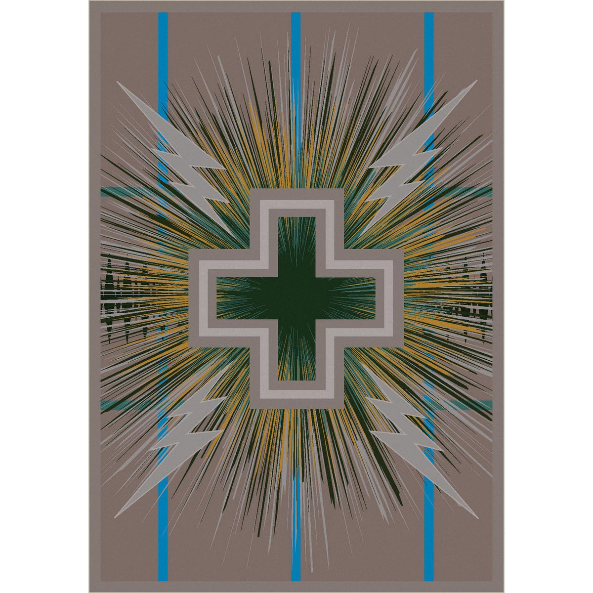 Sacha Temple Rug – Sand – detail view