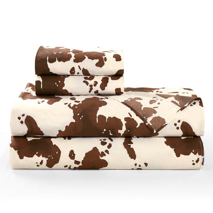 200TC Cotton Elsa Cowhide Sheet Set, 3 Pc