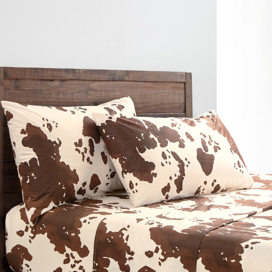 200TC Cotton Elsa Cowhide Sheet Set, 3 Pc