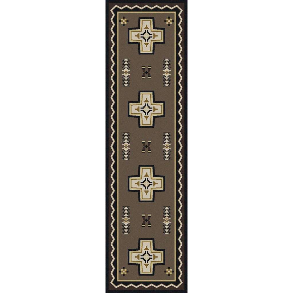 Saint Kateri Rug – Taupe – detail view