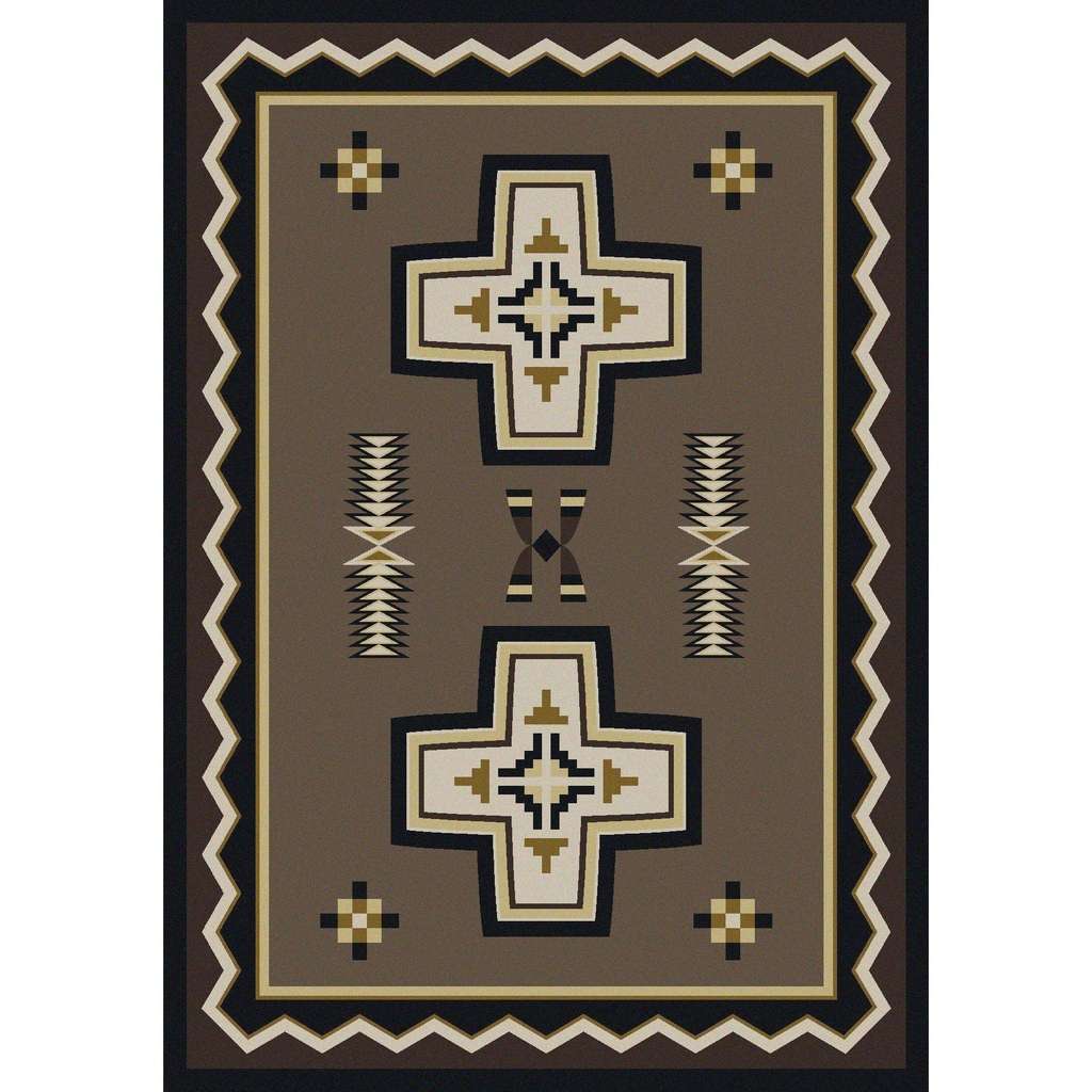 Saint Kateri Rug – Taupe – cabin lodge area rug