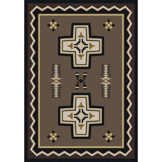 Saint Kateri Rug – Taupe – cabin lodge area rug