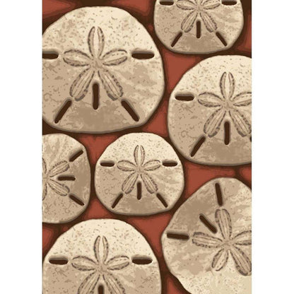 Sand Dollar Rug – Coral – cabin lodge area rug