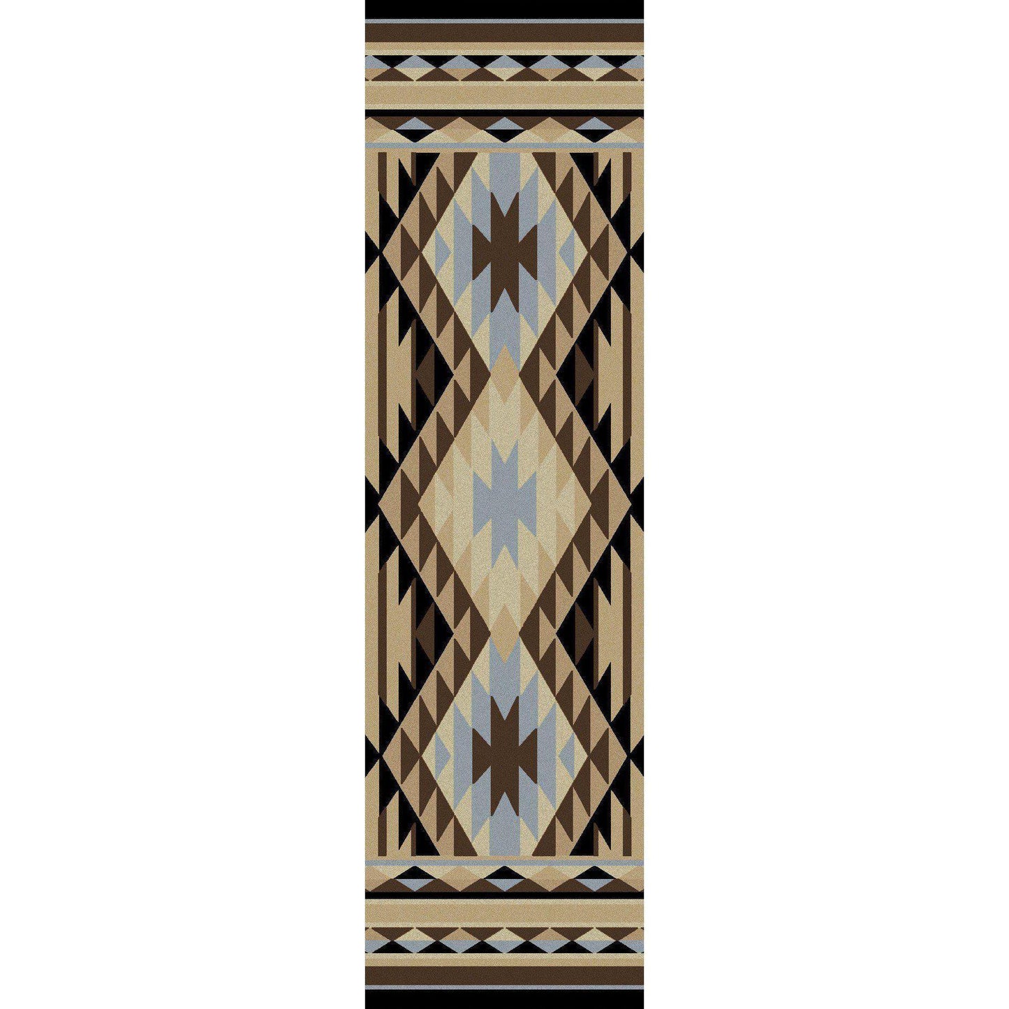 Sand Storm - Blue-CabinRugs Southwestern Rugs Wildlife Rugs Lodge Rugs Aztec RugsSouthwest Rugs