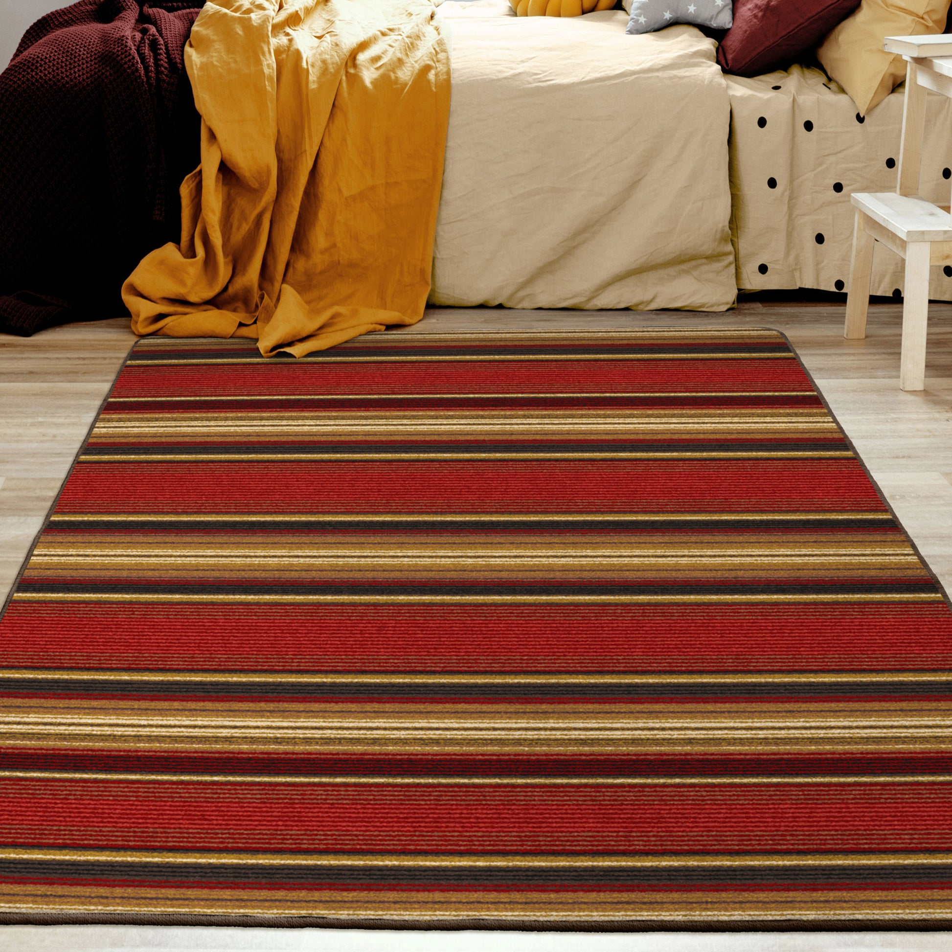 Santa Fe Stripe Rug – Multi – detail view