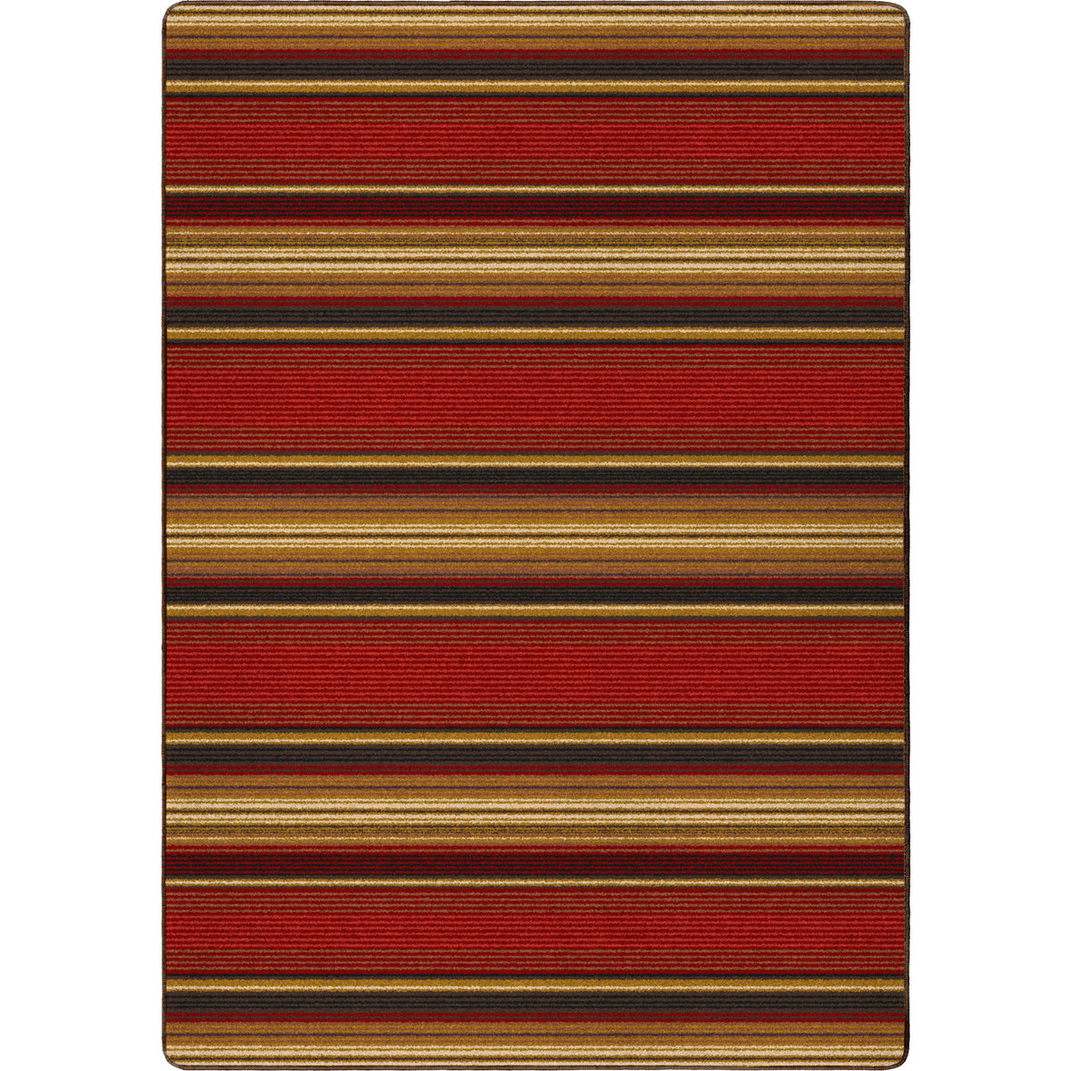 Santa Fe Stripe Rug – Multi – cabin lodge area rug