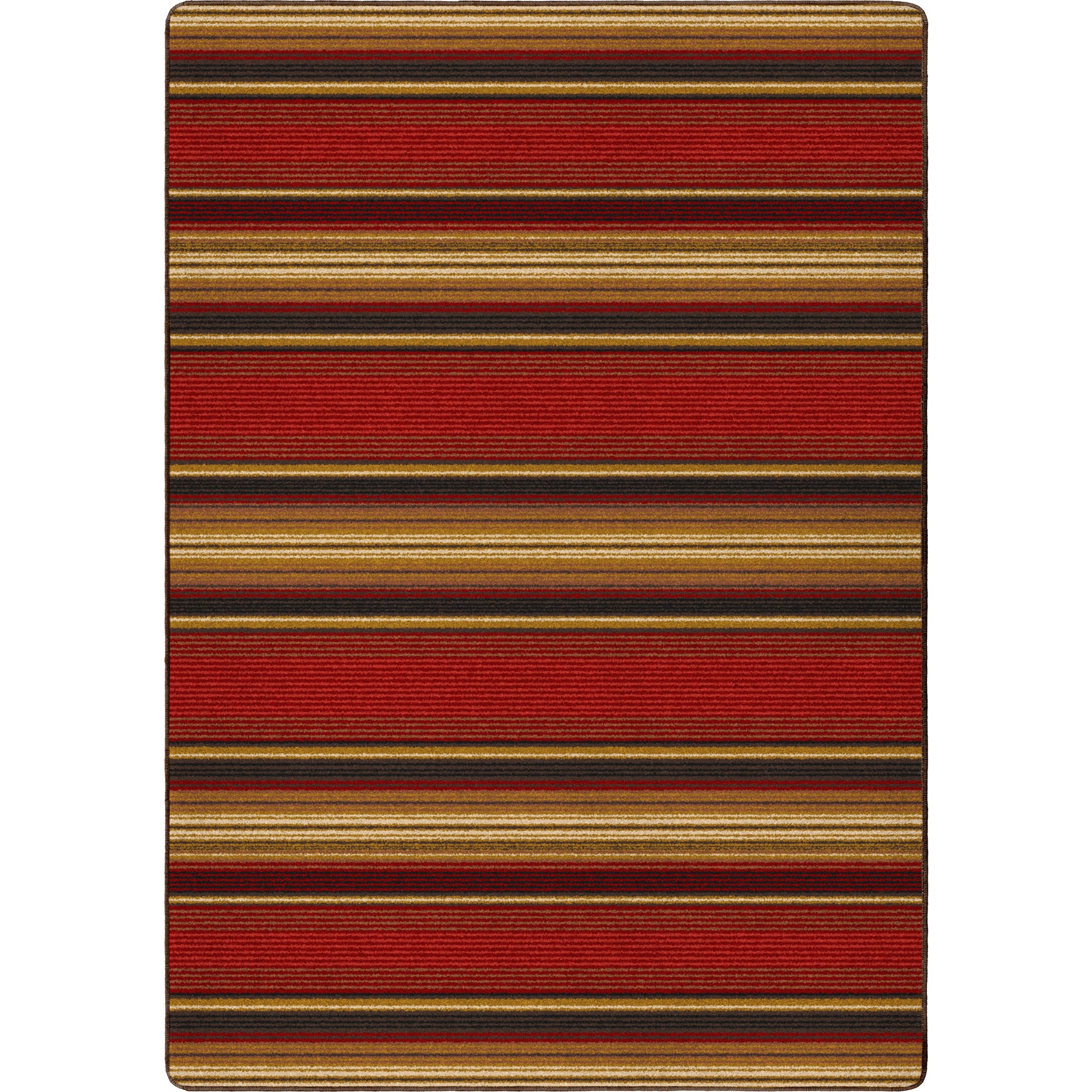 Santa Fe Stripe Rug – Multi – cabin lodge area rug