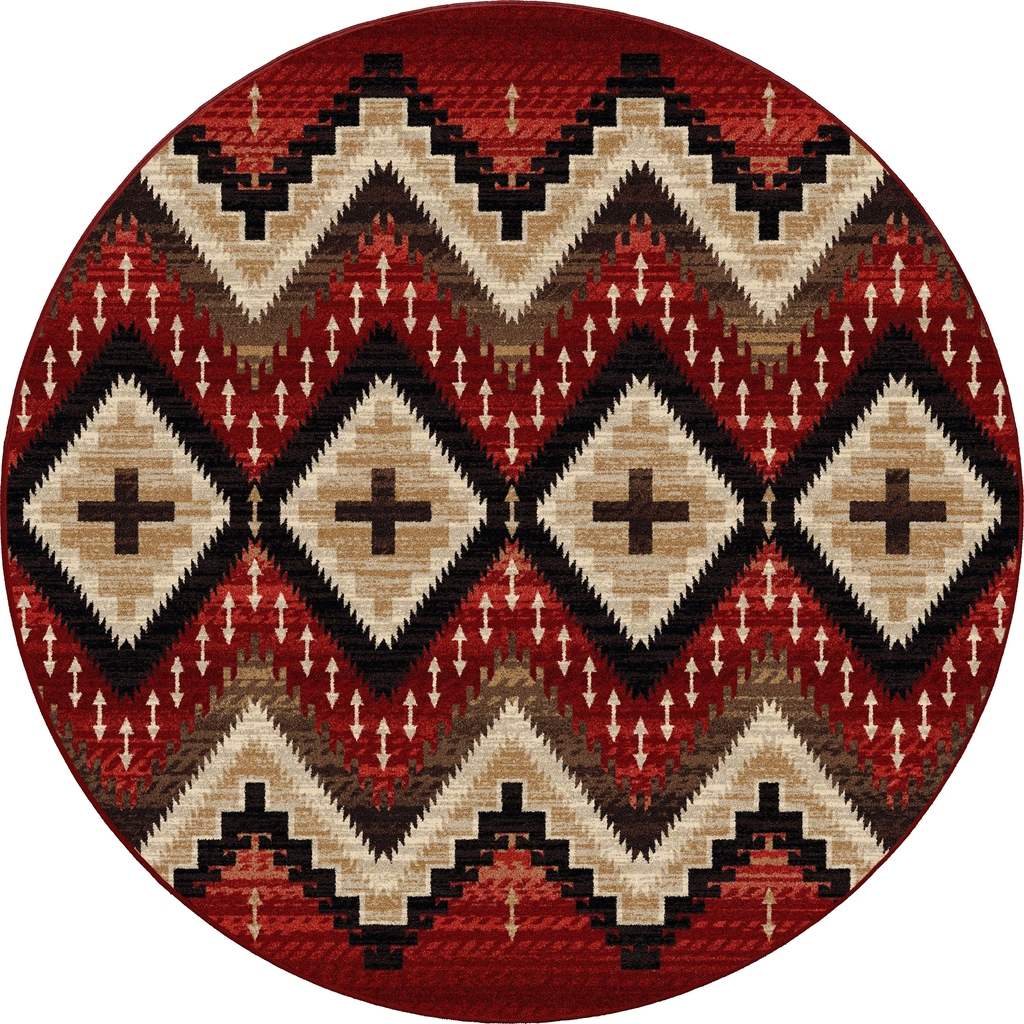 Seeker Rug – Fire Brick – detail view