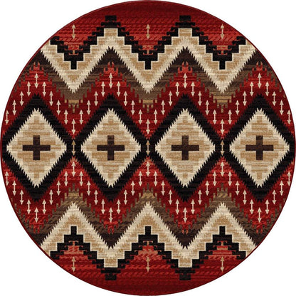 Seeker Rug – Fire Brick – detail view