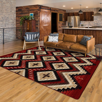 Seeker Rug – Fire Brick – lifestyle