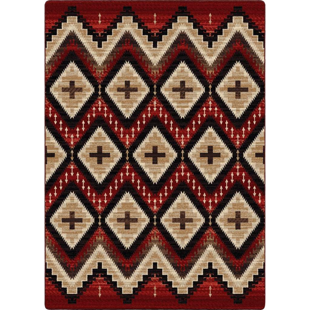 Seeker Rug – Fire Brick – pattern detail