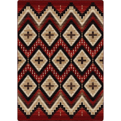 Seeker Rug – Fire Brick – pattern detail