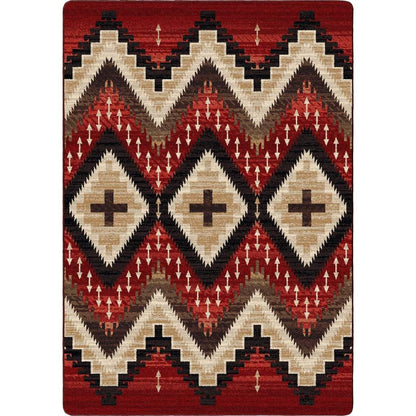 Seeker Rug – Fire Brick – cabin lodge area rug