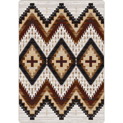 Seeker Rug – Flaxen – cabin lodge area rug
