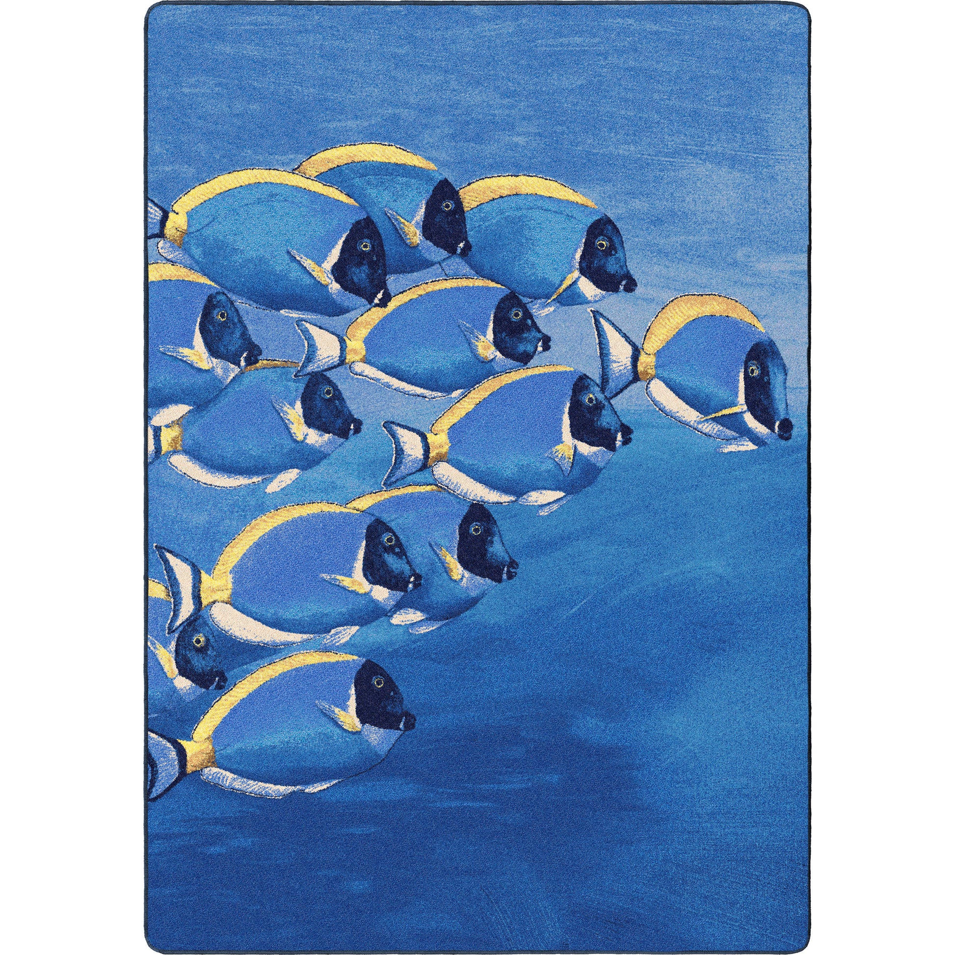 Serenely Beautiful Rug – Ocean Blue – cabin lodge area rug