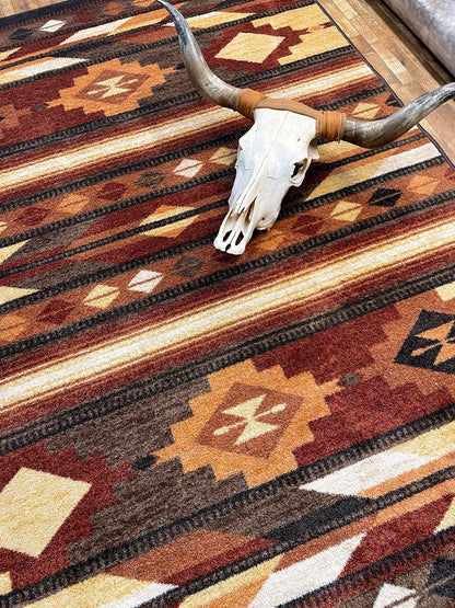 Shadows Rug – Red Rock – close up