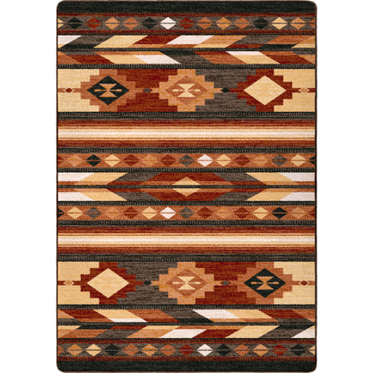 Shadows Rug – Red Rock – cabin lodge area rug