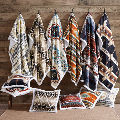 Joshua Campfire Sherpa Pillow