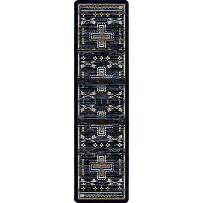 Shoot Me Straight Rug – Natural – room setting
